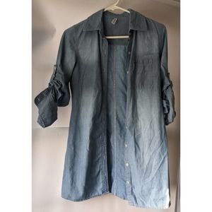 RVCA Denim Long Shirt Small